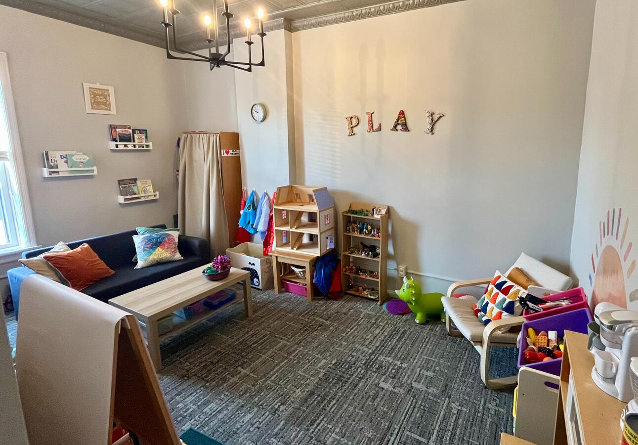 Play as you are Playroom The PAYA Playroom/Office from the entrance.