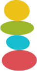 PAYA_stone_stack.png Four colored, round "stones", stacked vertically.